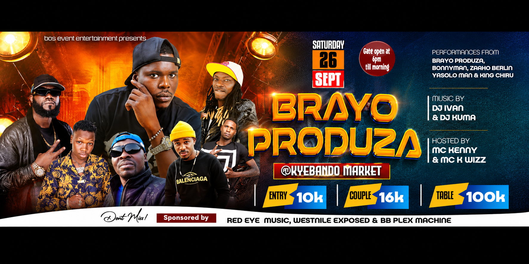 On 26 September kyebando market come one come all